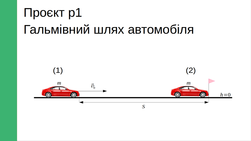 Проєкт «Гальмівний шлях автомобіля», 7-8 клас PROJ-1 фото