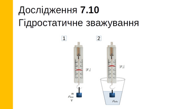 Гідростатичне зважування (Знаходження густини тіла використовуючи закон Архімеда), 7 клас LAB-10 фото